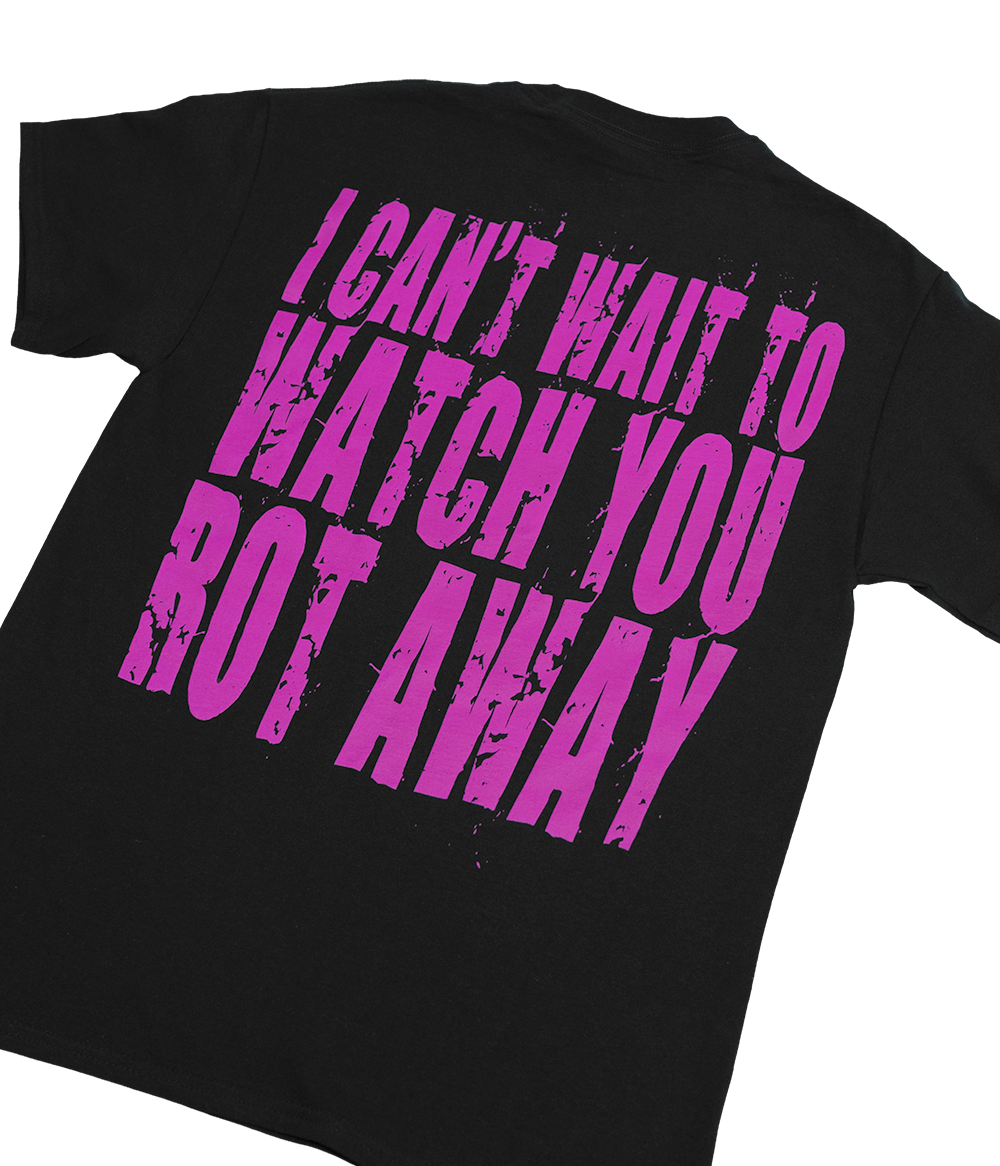 PeelingFlesh Pink Chrome Logo Shirt