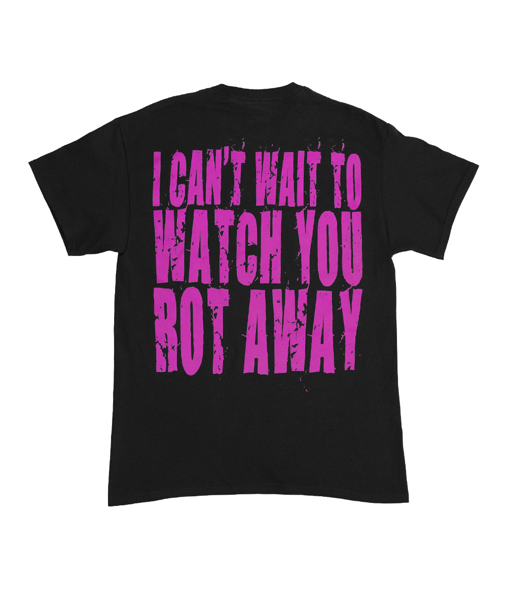 PeelingFlesh Pink Chrome Logo Shirt