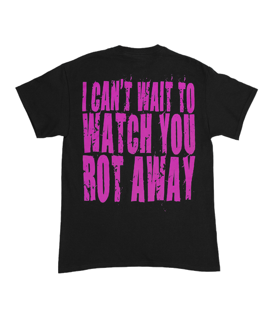 PeelingFlesh Pink Chrome Logo Shirt