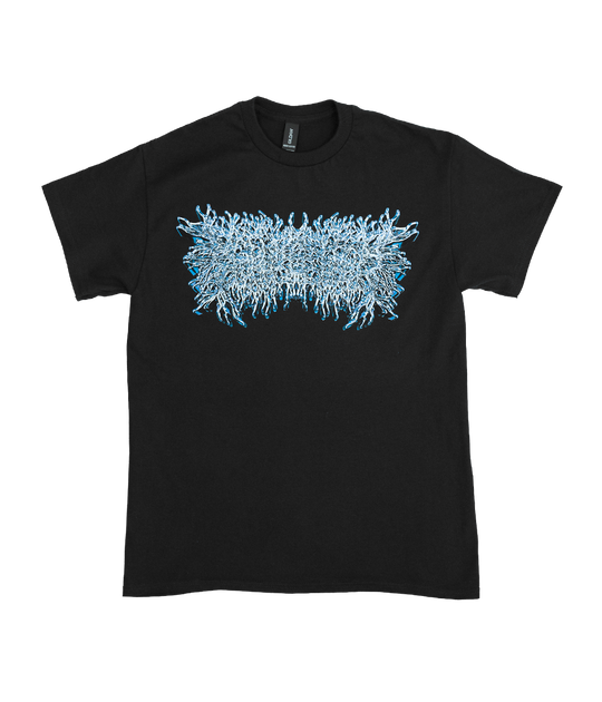 PeelingFlesh Blue Chrome Logo Shirt