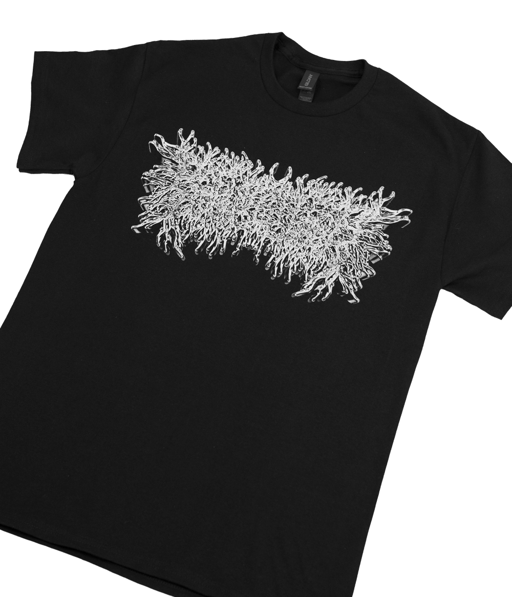 PeelingFlesh White Chrome Logo Shirt