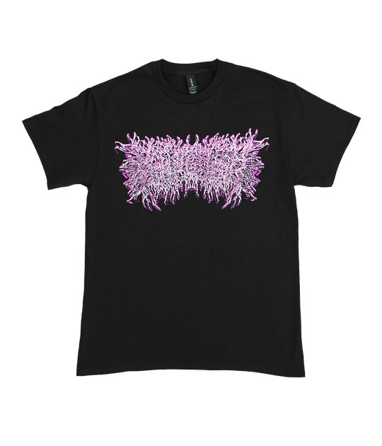 PeelingFlesh Pink Chrome Logo Shirt